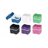 Plasdent Euro Denture Care Bath  3.25”L x 2.875”W x 3.125”H (12pcs/bag) - ASSORTED COLORS